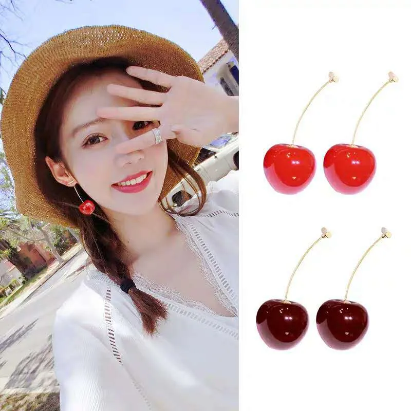 Red Cherry Earrings