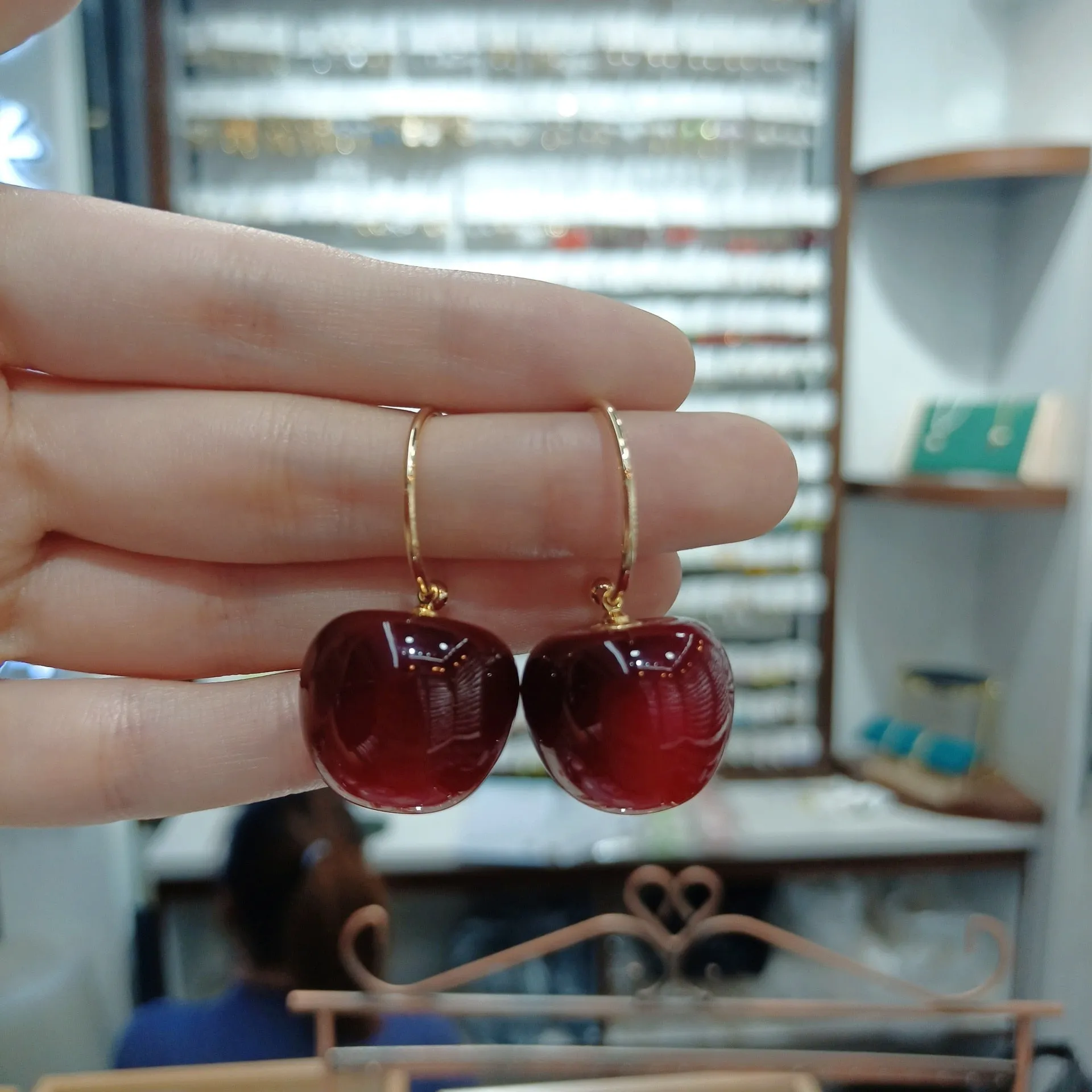 Red Cherry Earrings