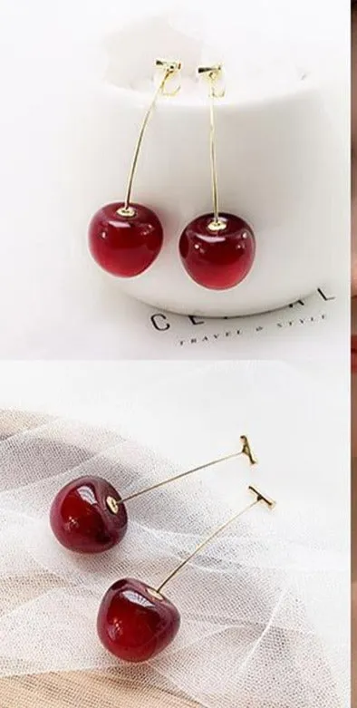 Red Cherry Earrings