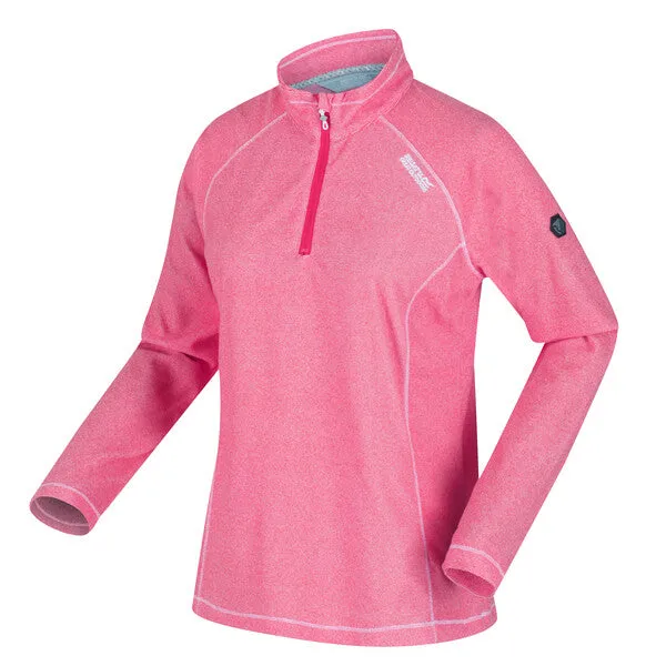 Regatta Women's Montes Lightweight Half Zip Fleece Rethink Pink