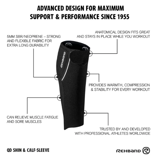 Rehband QD Adjustable Shin/Calf Support 5mm