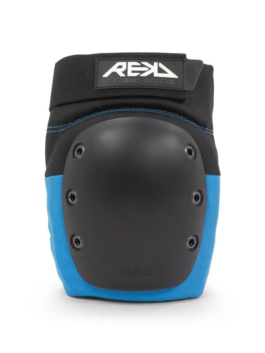 REKD Skateboard Skate Scooter BMX Ramp Knee Pads - Black / Blue