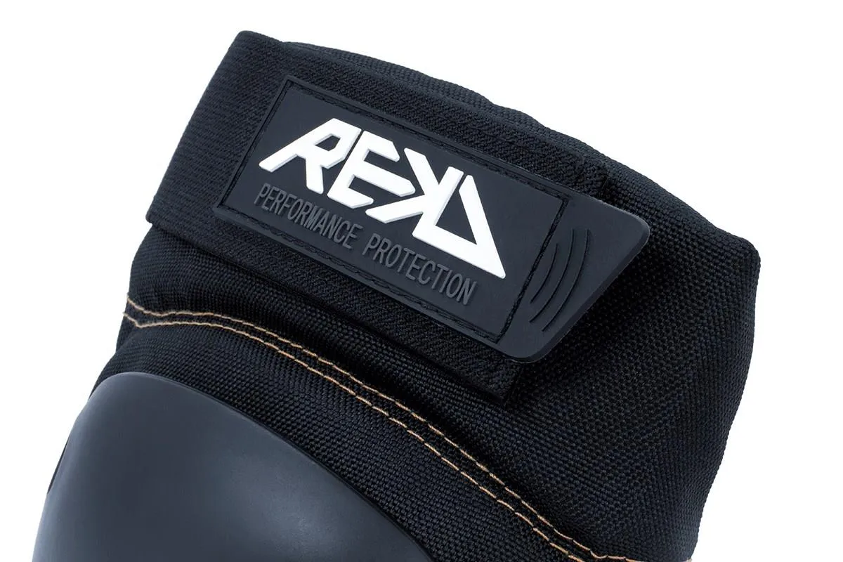 REKD Skateboard Skate Scooter BMX Ramp Knee Pads - Black / Khaki