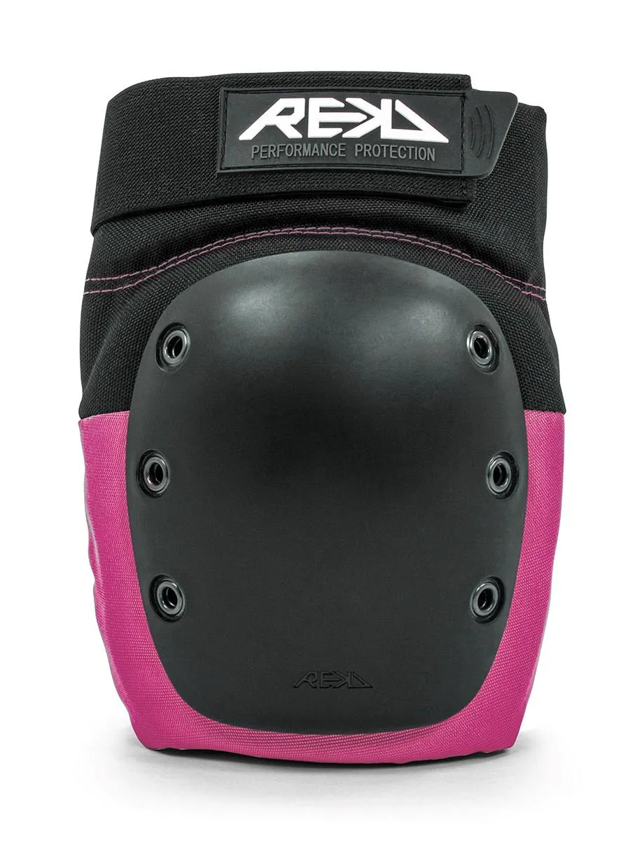REKD Skateboard Skate Scooter BMX Ramp Knee Pads - Black / Pink