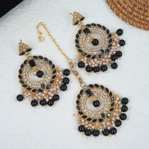 Reverse Ad Polki Style Earrings Teeka