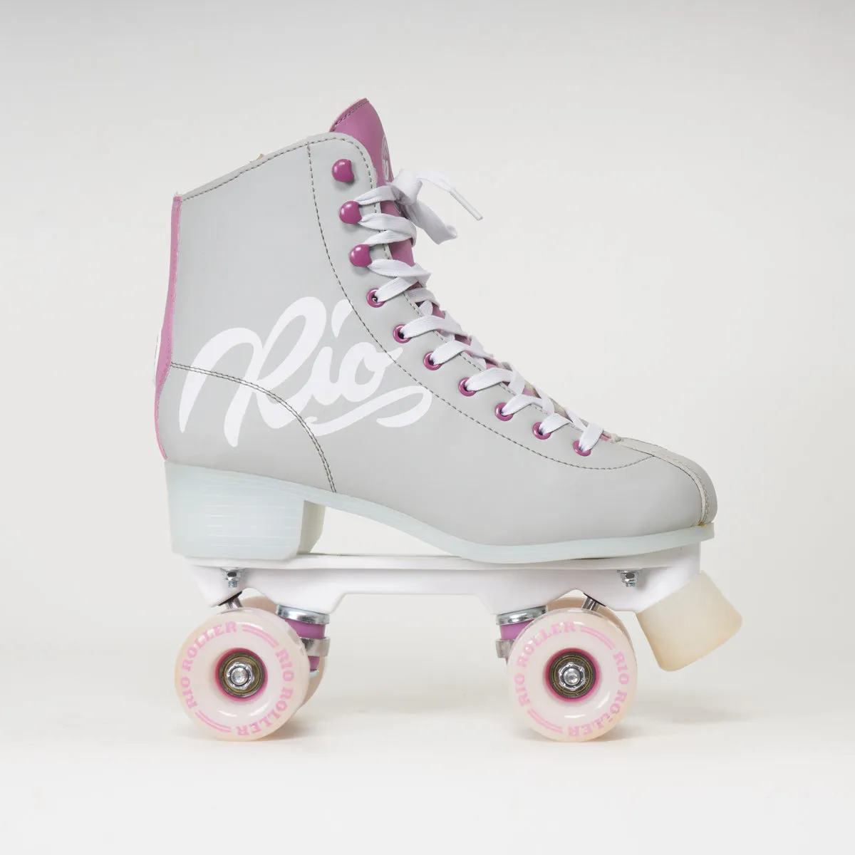 Rio Roller Script Rollerskates - Grey / Purple