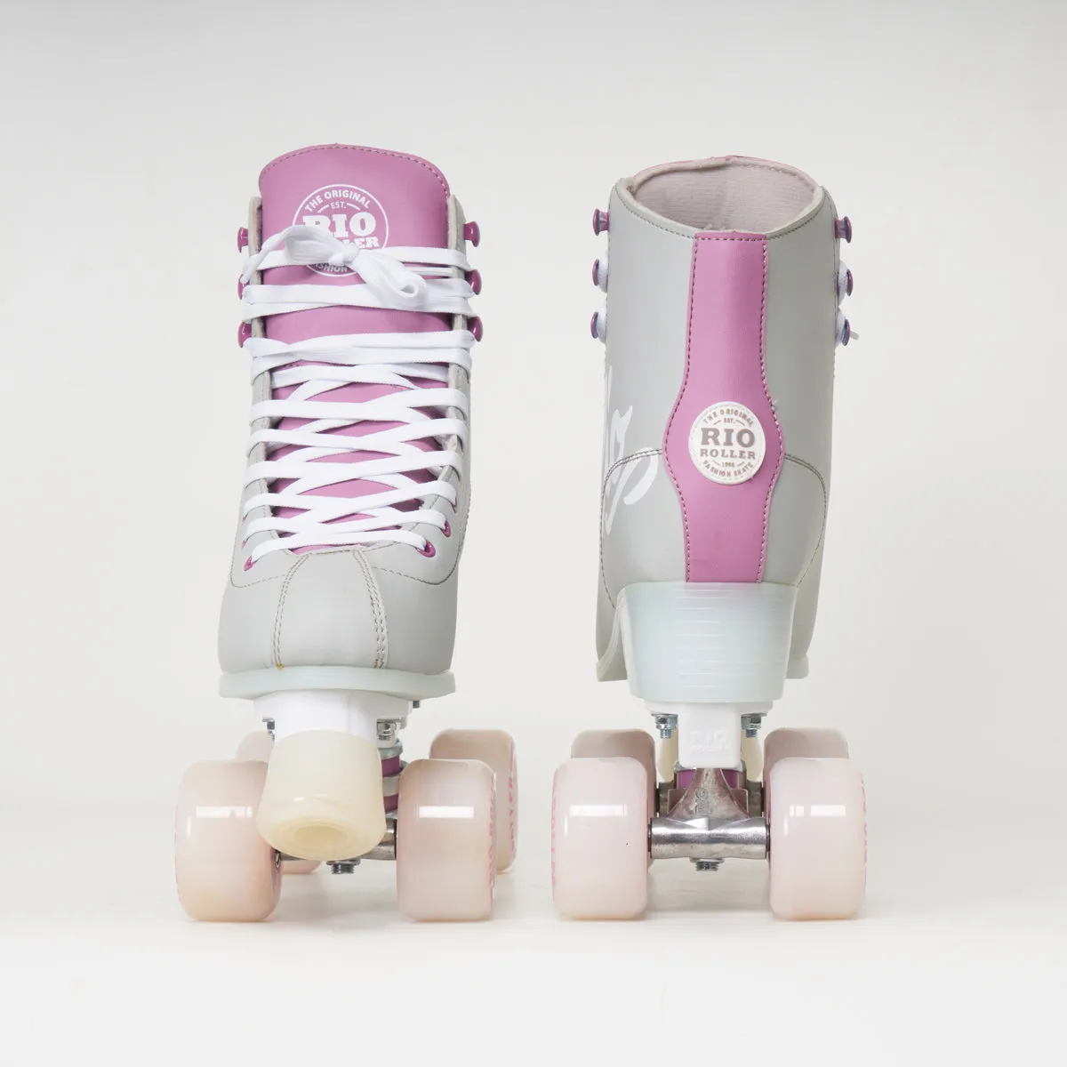 Rio Roller Script Rollerskates - Grey / Purple