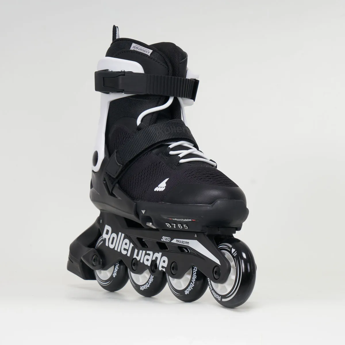 Rollerblade Microblade Junior Inline Skates - Black / White
