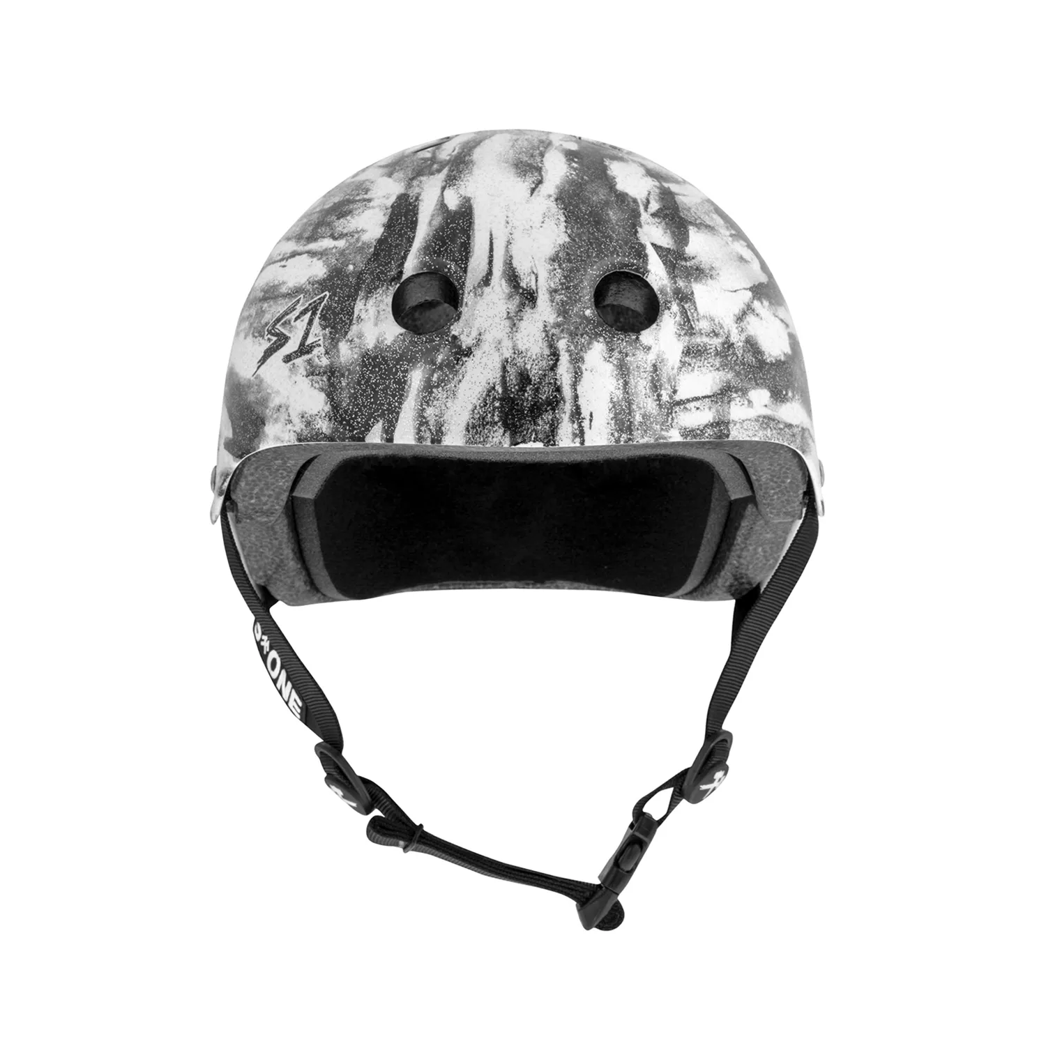 S1 Lifer Helmet - Black White Glitter - Bomba Hache Collab