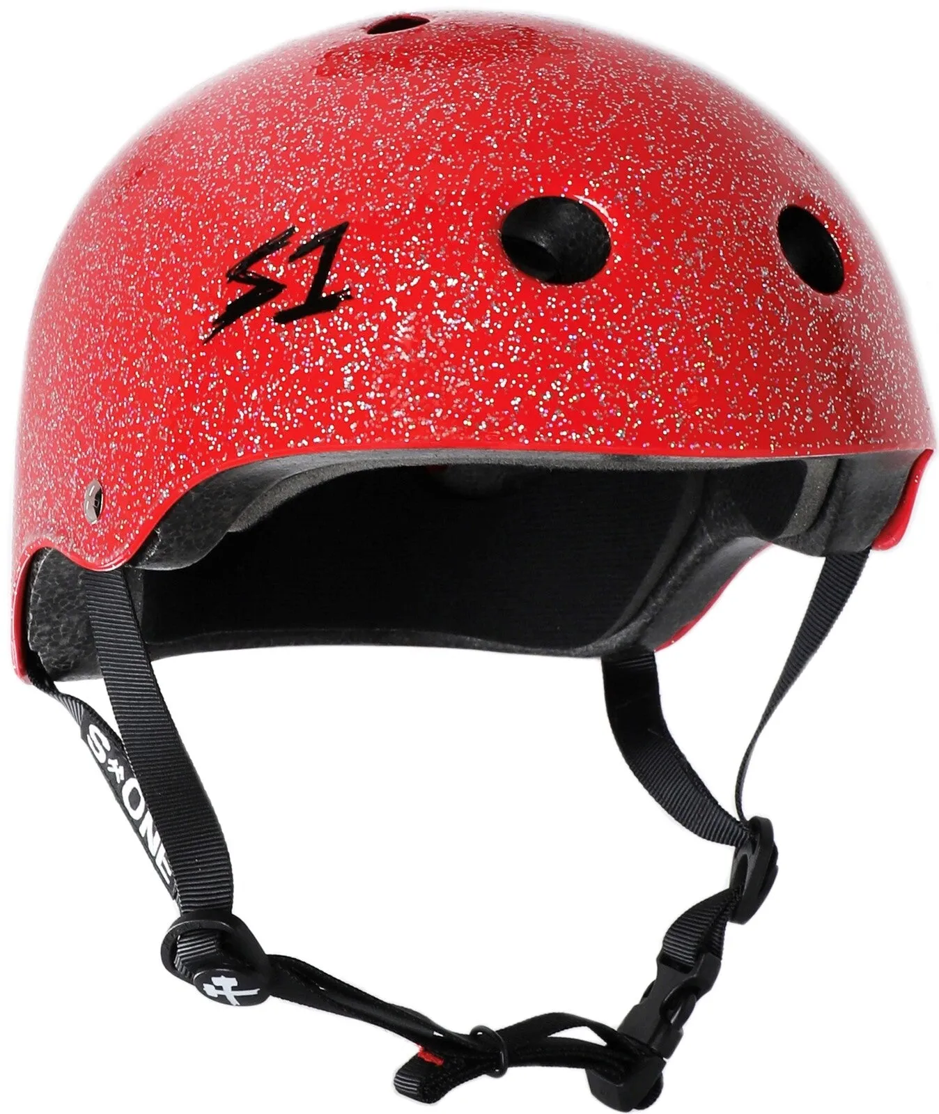 S1 Lifer Helmet - Red Glitter