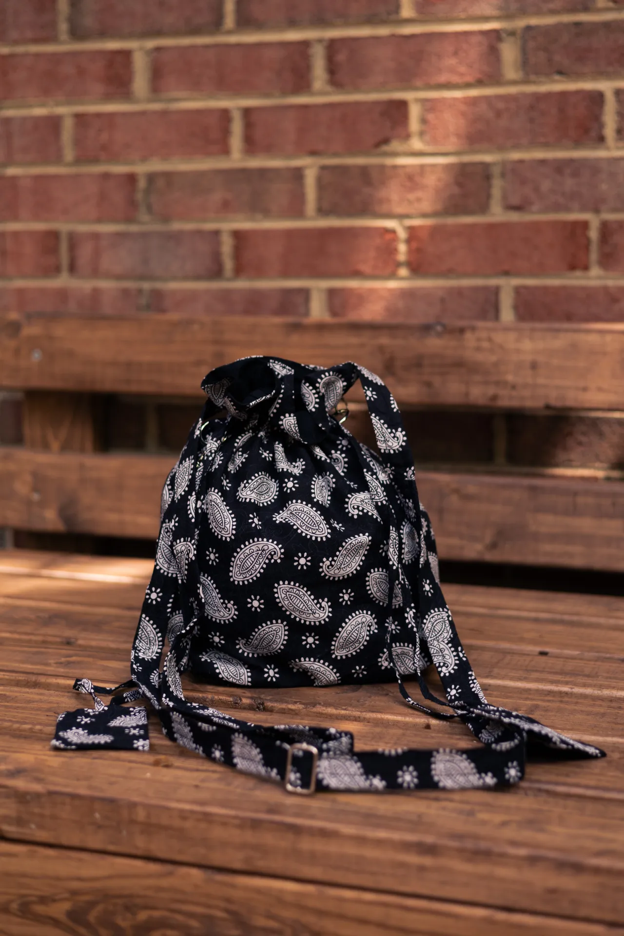 Sara Paisley Bucket Bag
