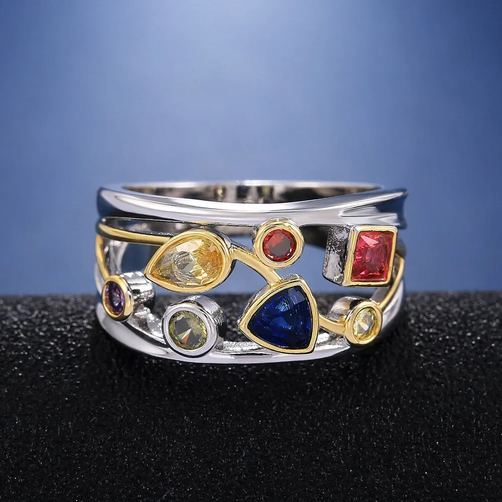 Satrang Cocktail Ring