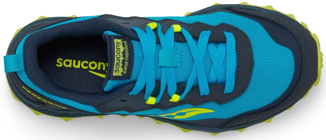 Saucony Peregrine KDZ Junior Trail Running Shoes - Blue
