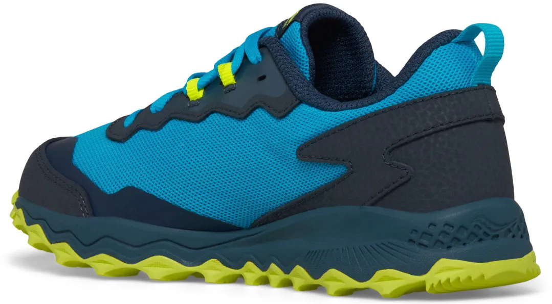 Saucony Peregrine KDZ Junior Trail Running Shoes - Blue