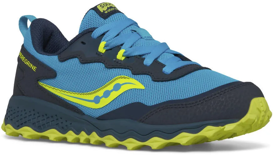 Saucony Peregrine KDZ Junior Trail Running Shoes - Blue