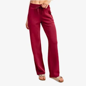 Scuba Pant Wine Final Sale