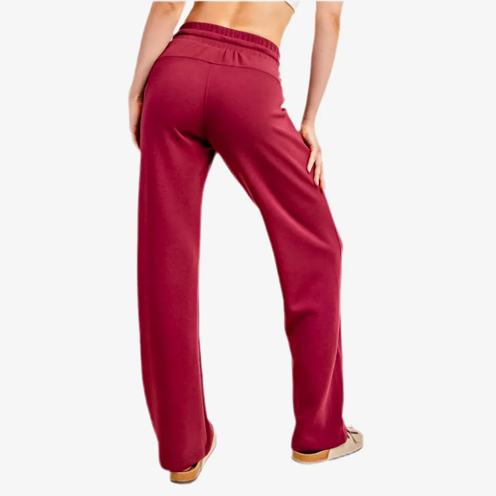 Scuba Pant Wine Final Sale