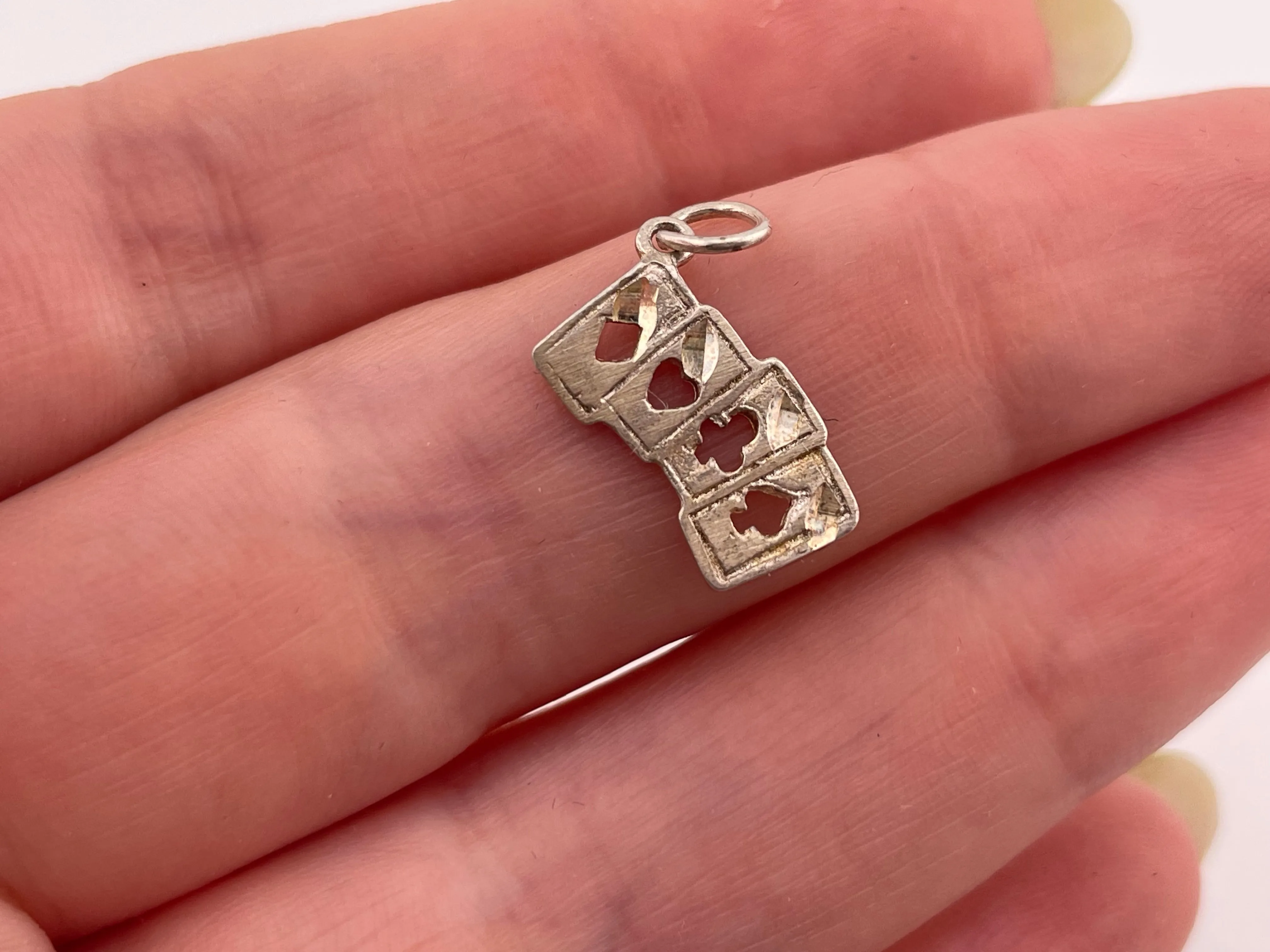 ***SELECT SYLE***  sterling silver new old stock thin lightweight pendant