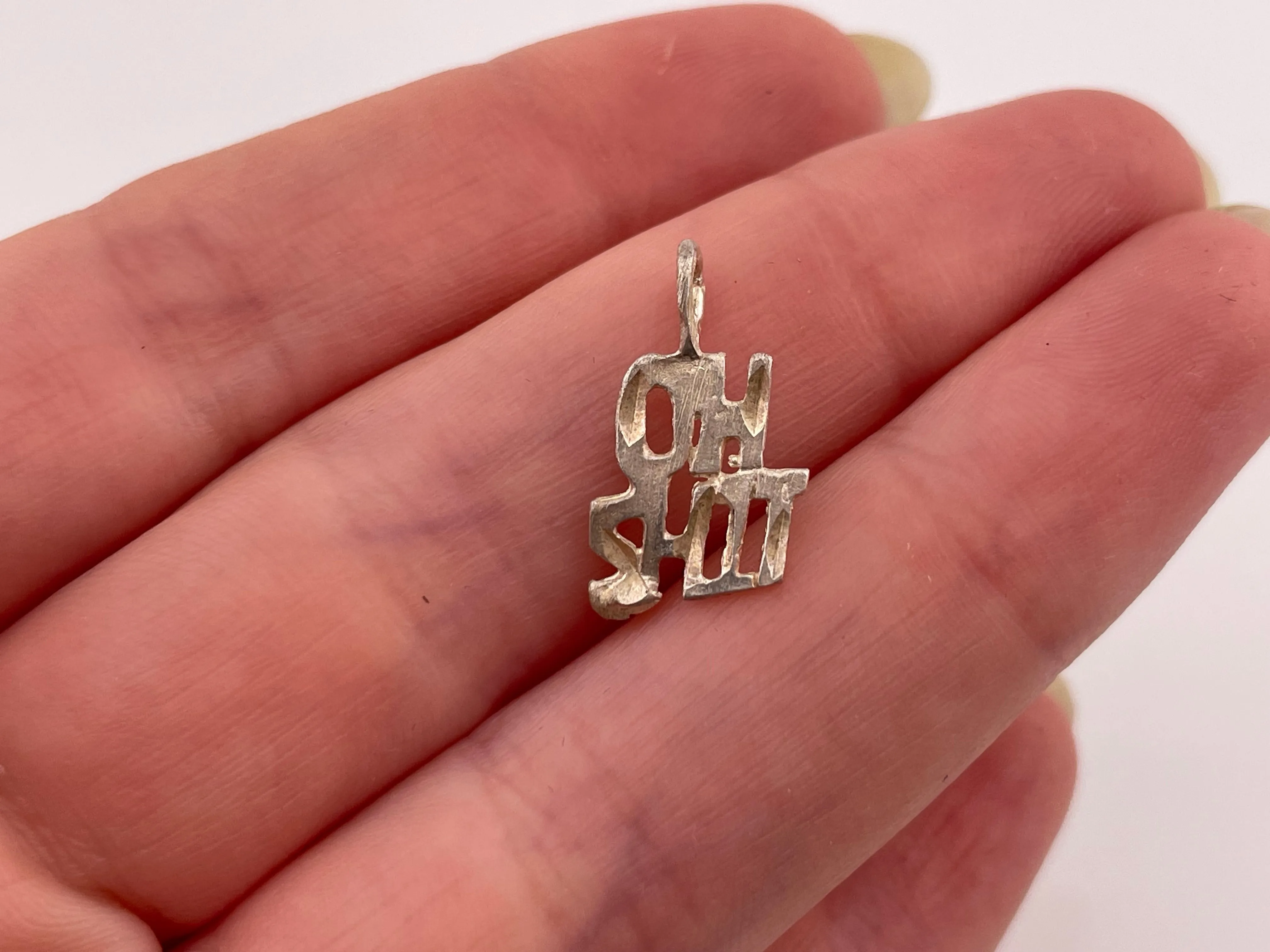 ***SELECT SYLE***  sterling silver new old stock thin lightweight pendant
