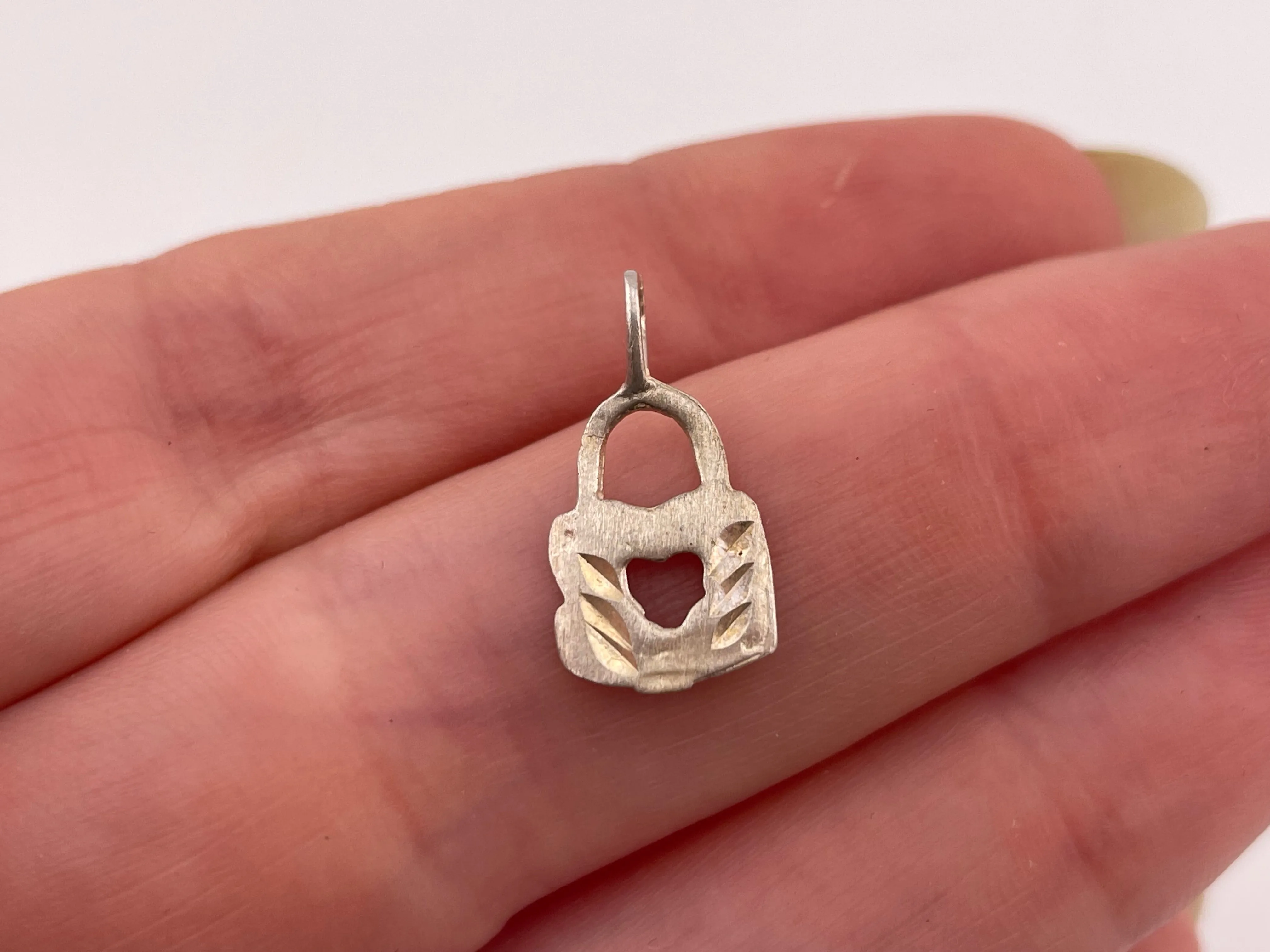 ***SELECT SYLE***  sterling silver new old stock thin lightweight pendant