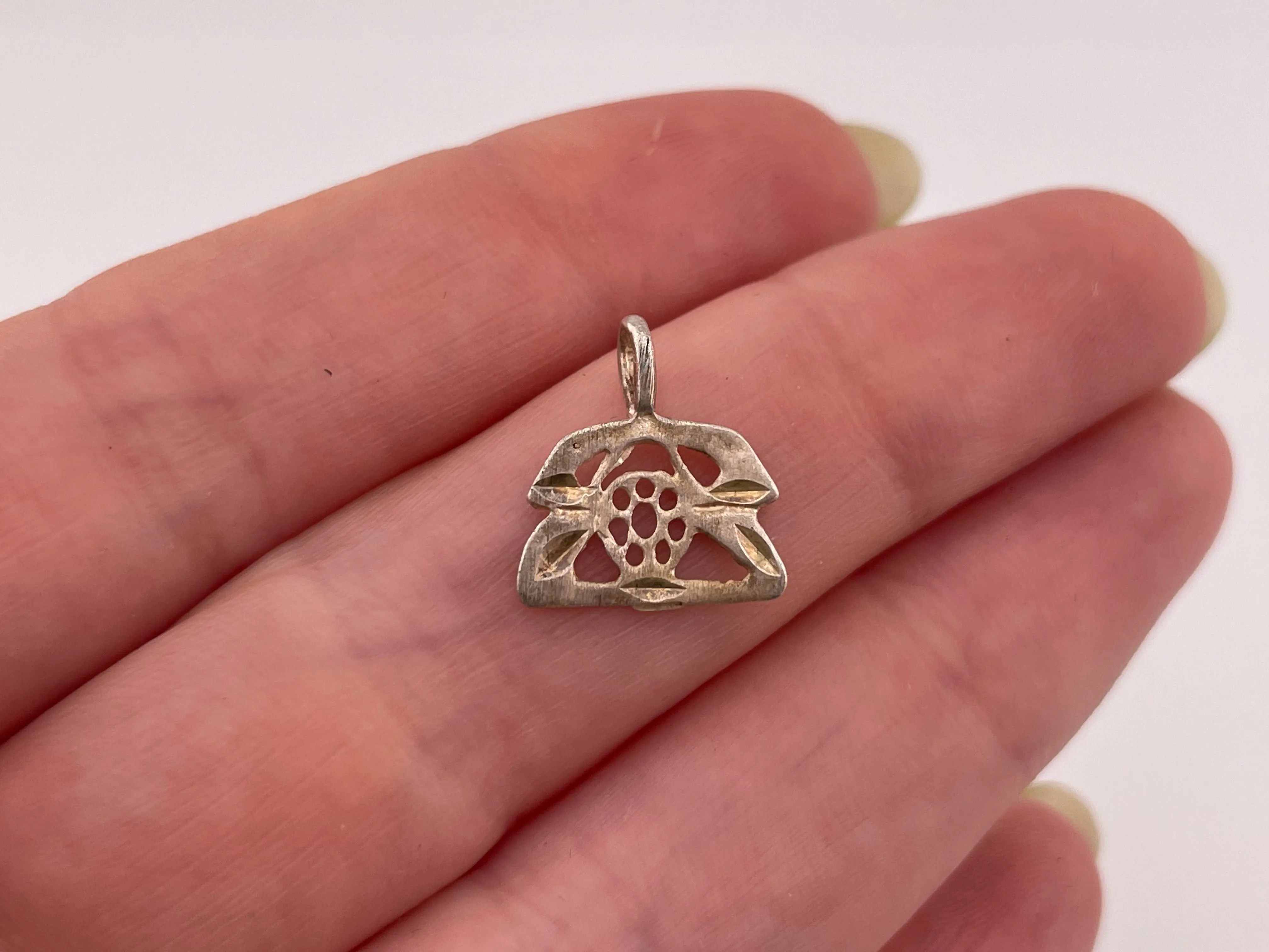 ***SELECT SYLE***  sterling silver new old stock thin lightweight pendant