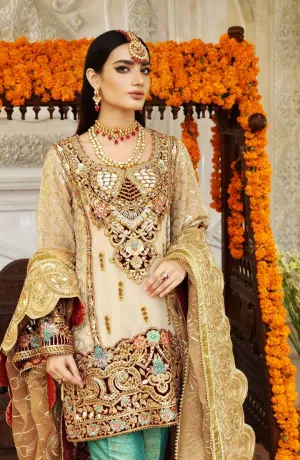 SFD0052 OPULENT | Shamrock Premium Resplendent Luxury Wedding Collection 2021 | Unstitched Embroidered Mesuri Suits