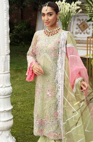 SFD0053 ORNATE | Shamrock Premium Resplendent Luxury Wedding Collection 2021 | Unstitched Embroidered Net Suits