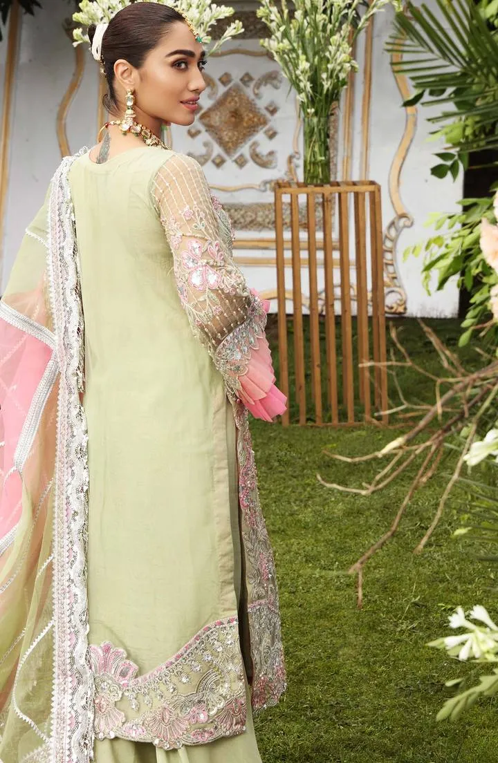 SFD0053 ORNATE | Shamrock Premium Resplendent Luxury Wedding Collection 2021 | Unstitched Embroidered Net Suits