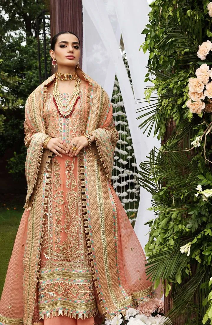 SFD0055 DAY DREAM | Shamrock Premium Resplendent Luxury Wedding Collection 2021 | Unstitched Embroidered Organza Suits