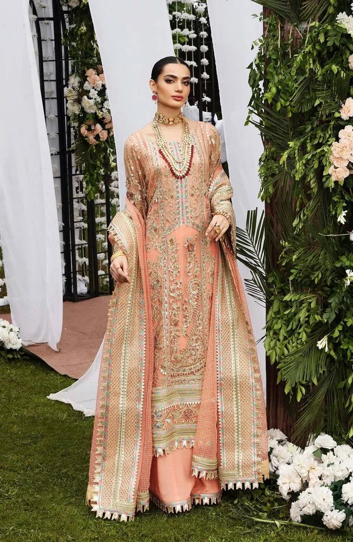 SFD0055 DAY DREAM | Shamrock Premium Resplendent Luxury Wedding Collection 2021 | Unstitched Embroidered Organza Suits
