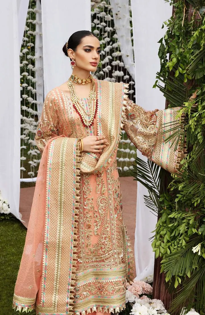 SFD0055 DAY DREAM | Shamrock Premium Resplendent Luxury Wedding Collection 2021 | Unstitched Embroidered Organza Suits
