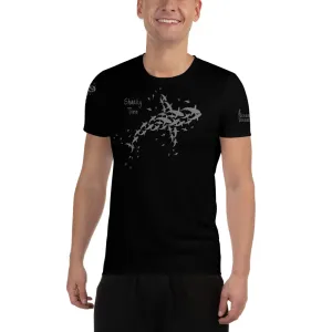 Sharky Time Design All-Over Print Men's Athletic T-shirt