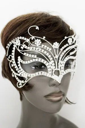 Silver Metal Large Butterfly Big Wings Tie Ribbon Halloween Costume Carnival Accessories
