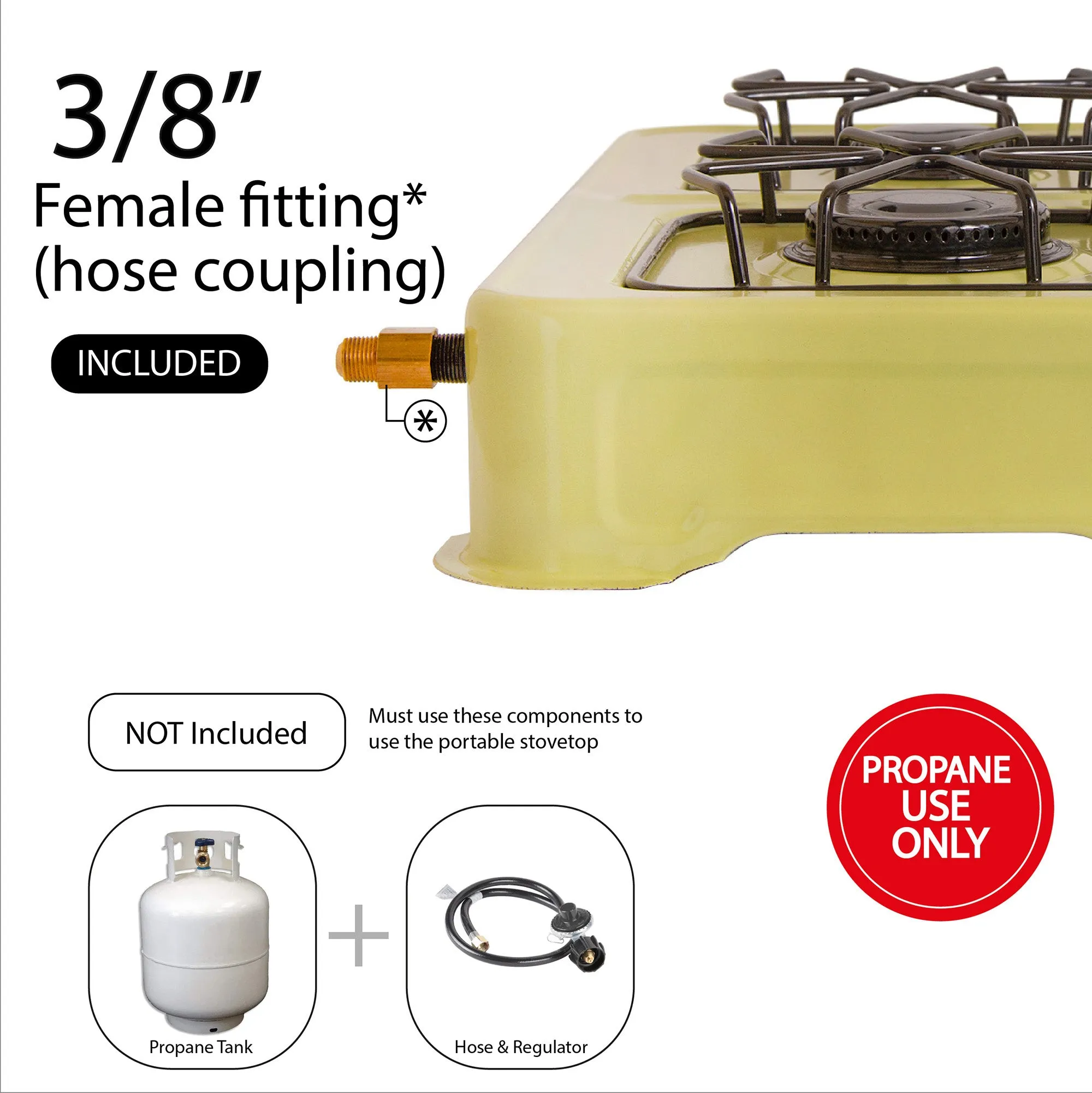 Single Burner Enameled Camping Stove