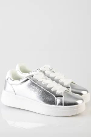 Sissyboy Ladies Metalic Sneaker Silver