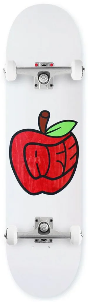 Skateboard Cafe Pink Lady (White/Red Stain) x Venom Custom Complete Skateboard - 8.0"