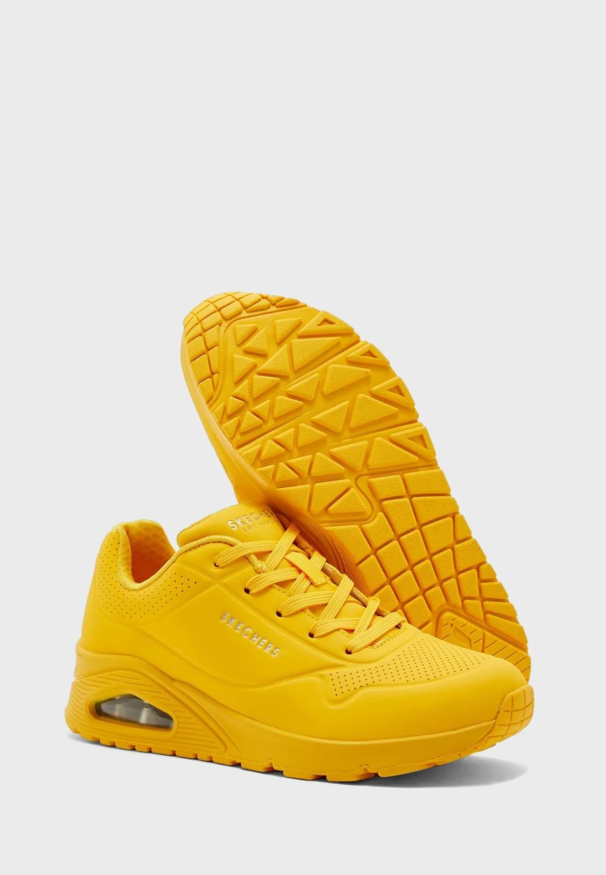 Skechers Uno Stand On Air Ladies Sneakers Yellow