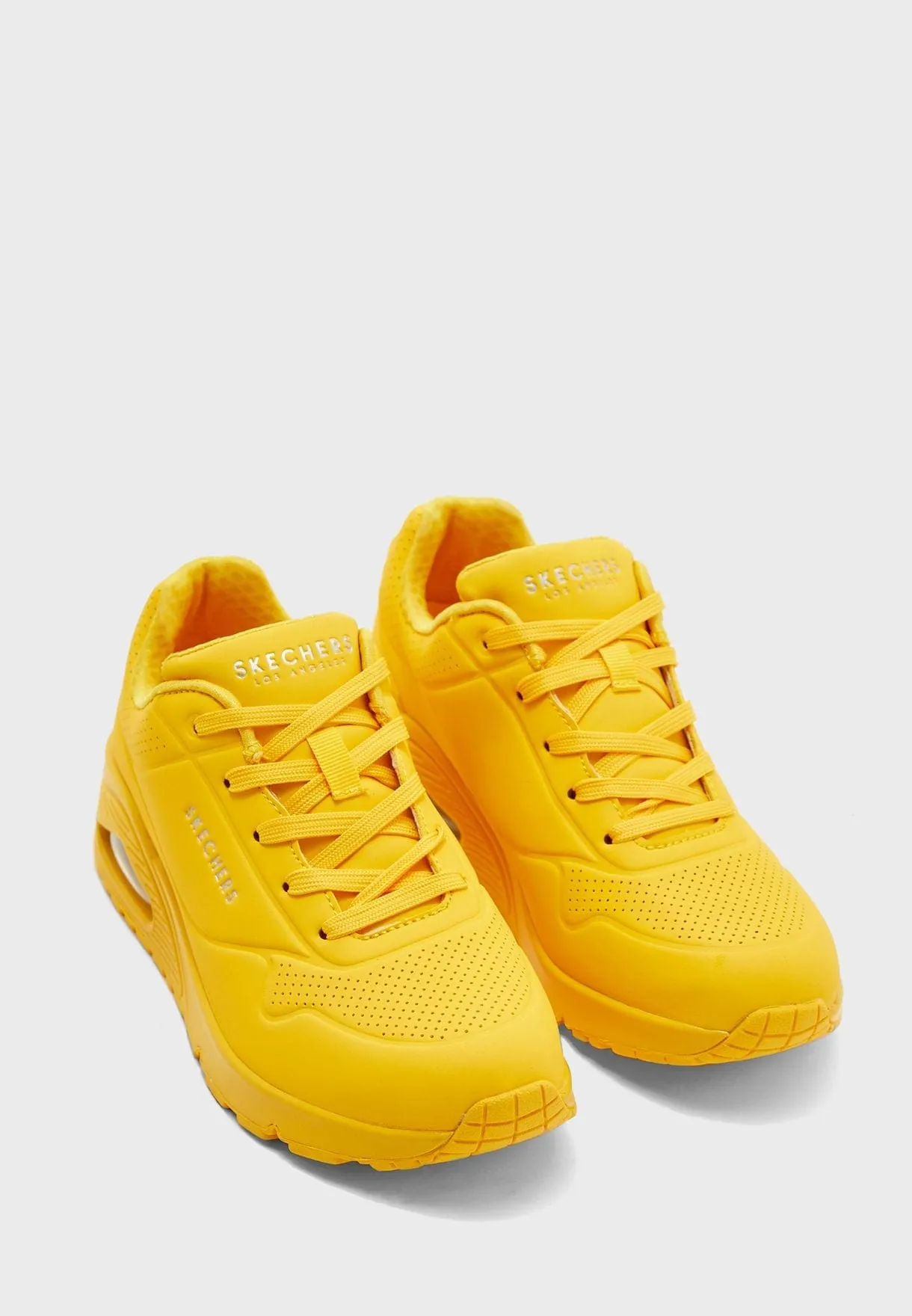Skechers Uno Stand On Air Ladies Sneakers Yellow