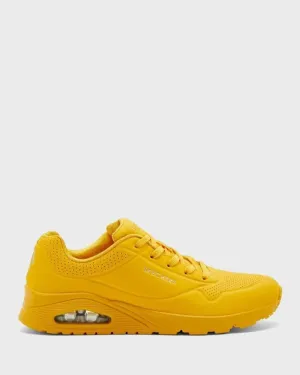 Skechers Uno Stand On Air Ladies Sneakers Yellow