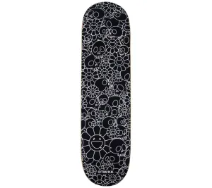 Skulls & Flower Skate Deck (Black)