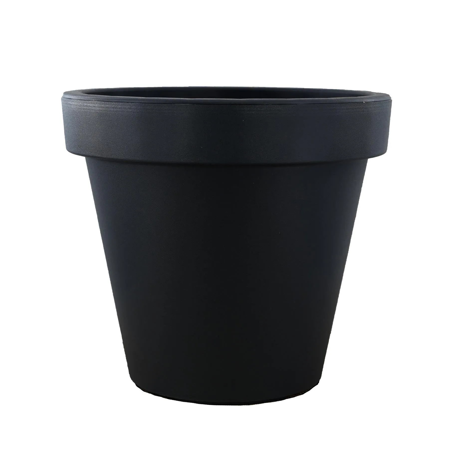 Small Round Anthracite Flower Planter 20 x 18 cm