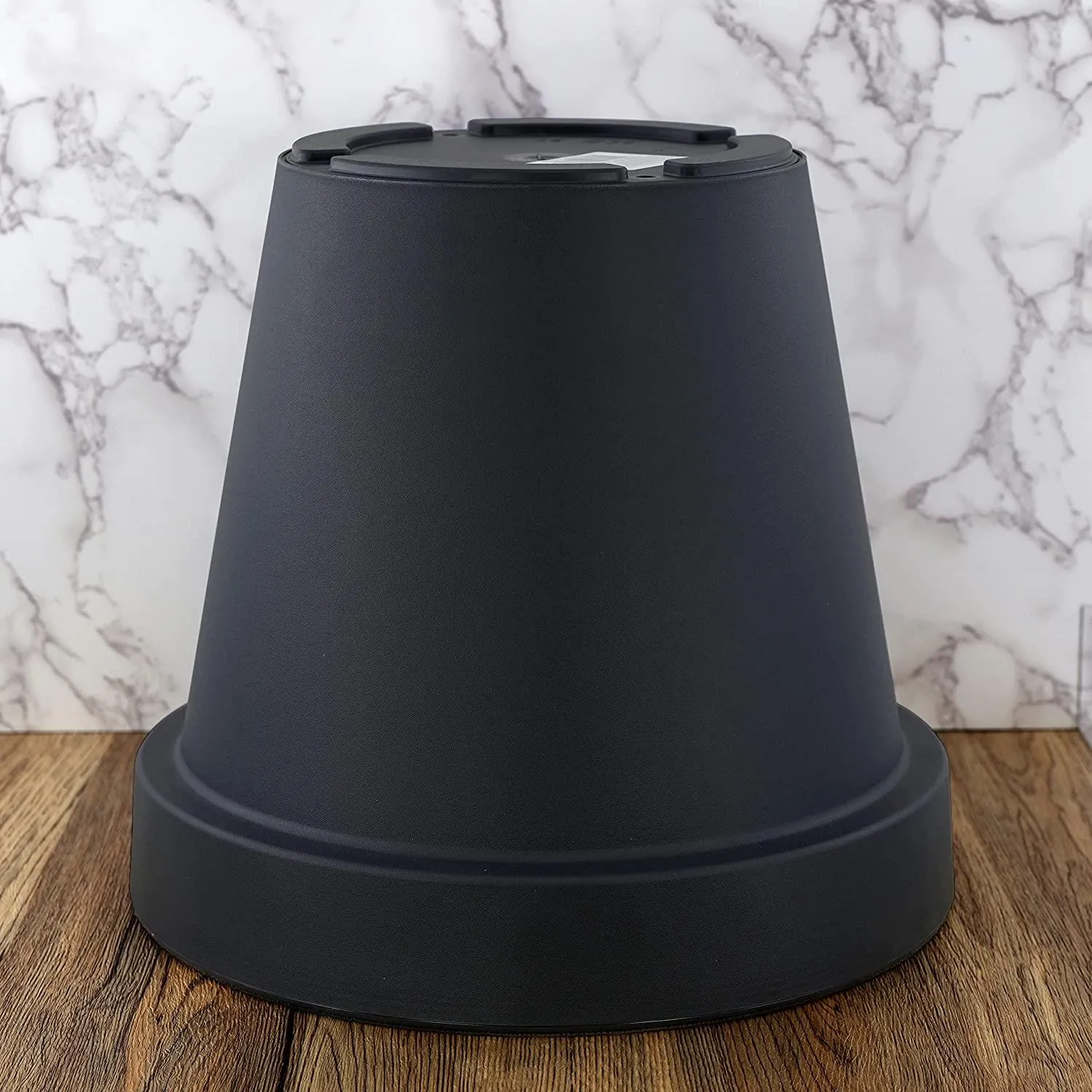 Small Round Anthracite Flower Planter 20 x 18 cm