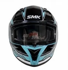 SMK Stellar Sports Adox Gloss Blue White Black (GL512) Helmet