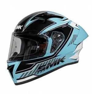 SMK Stellar Sports Adox Gloss Blue White Black (GL512) Helmet
