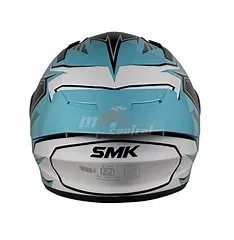 SMK Stellar Sports Adox Gloss Blue White Black (GL512) Helmet