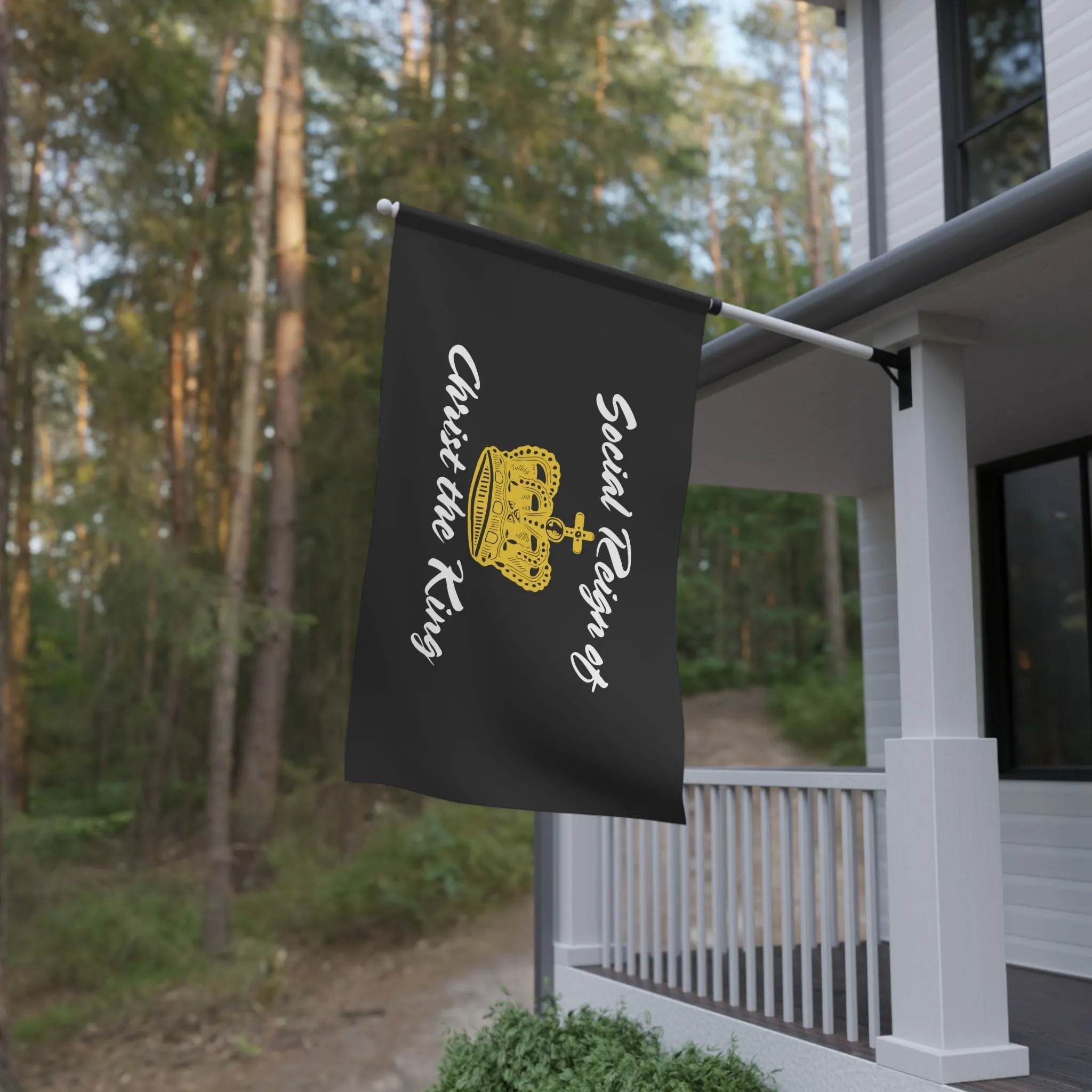 Social Reign of Christ the King Christian Catholic House Flag