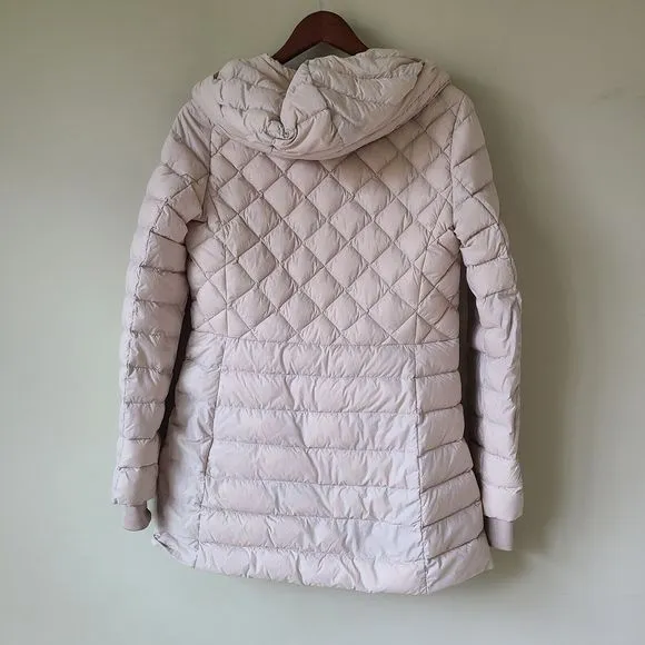 Soia &amp; Kyo Womens Down Puffer Jacket Cream Size XS Packable Quilted Full Zip