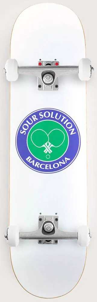 Sour Social Club White Complete Skateboard - 8.25"