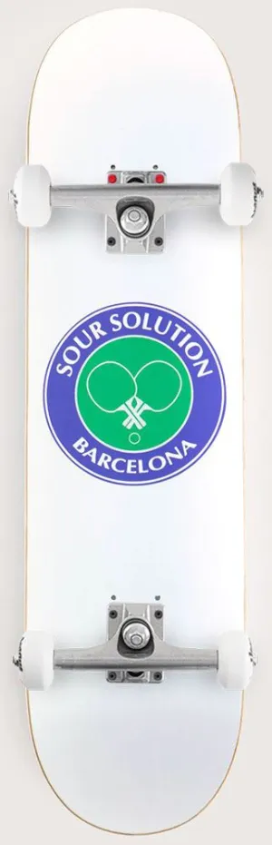 Sour Social Club White Complete Skateboard - 8.25"