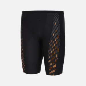 Speedo Fit Power Mesh Pro Adult Men's Jammer -Black/Orange